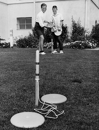 Wham-O—Pluto Platter Flying Saucer Horseshoe Game—PR Photo