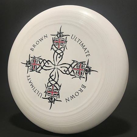 Brown University Ultimate—Discraft Ultra-Star—White—Black, Red