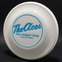 "The Aces" Pro Frisbee Team—Wham-O FB18 Mold—White—Turquoise
