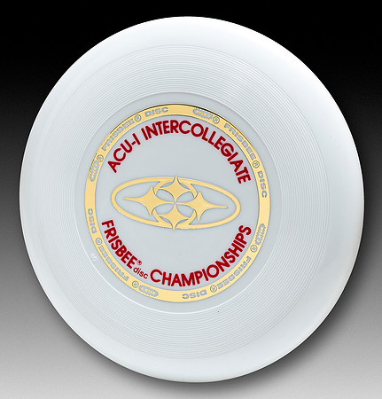 ACU-I Intercollegiate—Wham-O 40 Mold—White—Gold, Red—TMB