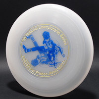 Wham-O 40 Mold—Blue, Gold—Unpigmented—Double stamp, Misprint