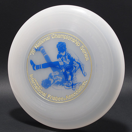 Wham-O 40 Mold—Blue, Gold—Unpigmented—Double stamp, Misprint