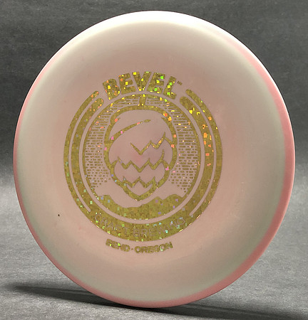 Bevel Craft Brewing—Discraft Buzzz—Pink-White Swirl—Metallic Gold Brick