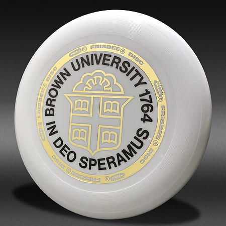 Brown University Ultimate—Wham-O 81 Mold—White—Gold, Black—TMB