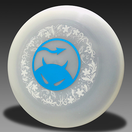 Daredevil—Logo Gamedisc—Unpigmented—Metallic Blue, White Underprint