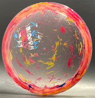Anax, Crystal Z Jawbreaker—Mini Anax—Clear, Red-Yellow JB Mix—Metallic Flag