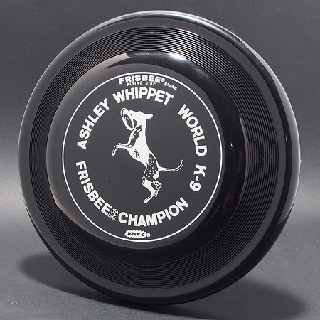 Ashley Whippet—K-9 Champion—Wham-O FB6 Mold—Black—Silver