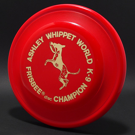 Ashley Whippet—K-9 Champion—Wham-O FB15 Mold—Red—Gold
