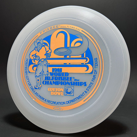 1981 World Jr. Championships—Wham-O 80C Mold—Unpigmented—Blue, Copper