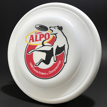 Alpo Canine Champs., 1998—Wham-O FB15 Mold—White—Black, Red, Yellow