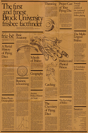 1977—The first and finest Brock University frisbee factfinder