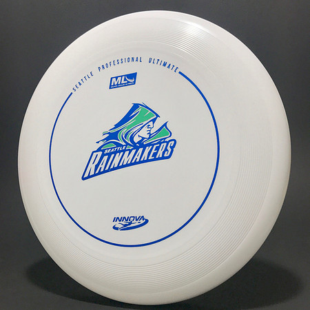 MLU—Seattle Rainmakers—Innova Pulsar—White—Metallic Blue, Metallic Green