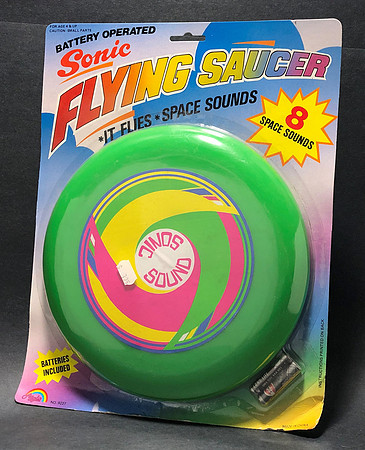 Agglo—Sonic Flying Saucer—Green—Multicolored—Package