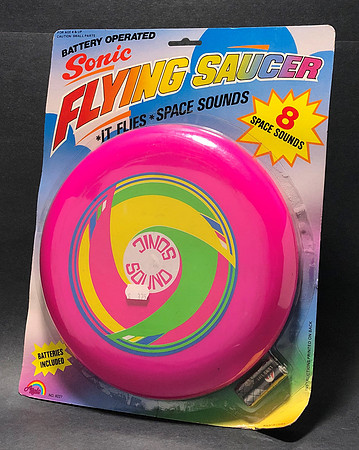 Agglo—Sonic Flying Saucer—Pink—Multicolored—Package
