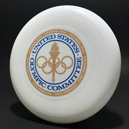 U.S. Olympic Committee—Wham-O 100D Mold—White—Copper, Blue