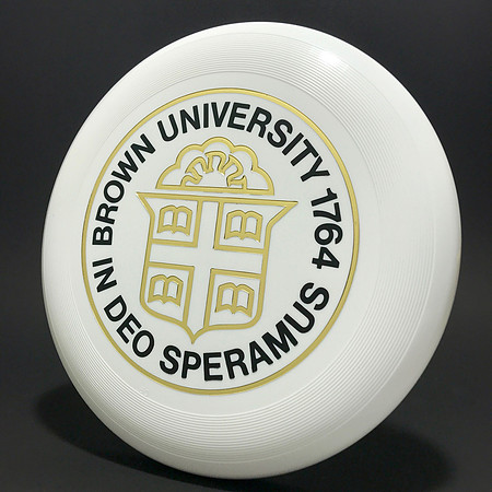 Brown University Ultimate—Wham-O 80 Mold—White—Gold, Black—No TMB