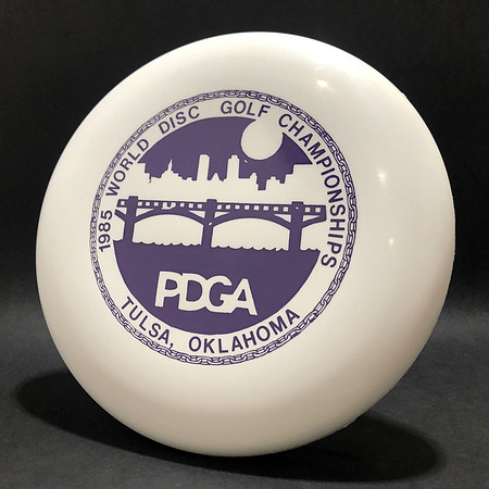 1985 PDGA WC—Tulsa, OK—Destiny Super Puppy—White—Lavender
