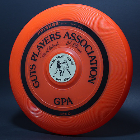 GPA—Autographed—GPA 1980 Label—Wham-O 15 Mold—9th Style—Black TMB