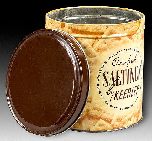 Biscuits Can & Lid—Keebler Weyl Baking Co.—Saltines