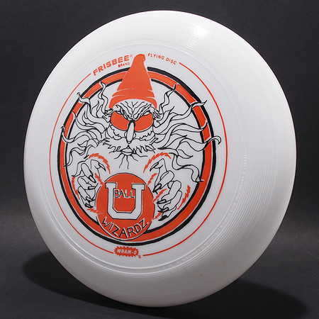 Ball State University Wizardz—Wham-O 82E Mold—White—Orange, Black
