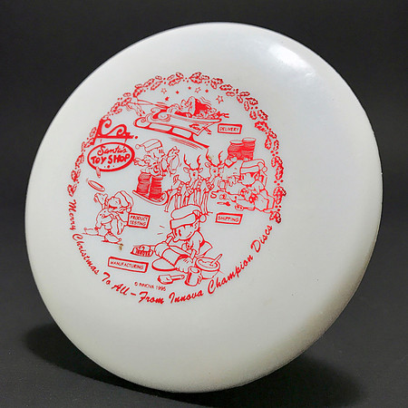 1995 Innova Christmas Stamp—Innova Mini—White—Red
