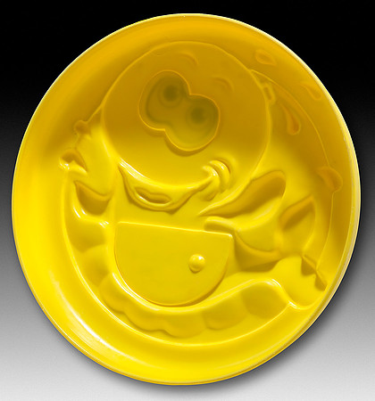 Amloid—Animal Pals Junior Flying Disc—Dolphin—Yellow—Bottom