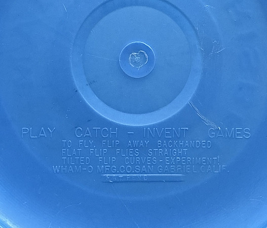 Wham-O Frisbee®—3 Mold—Blue—Pat. Pend. on Esker!—No T.M. Script