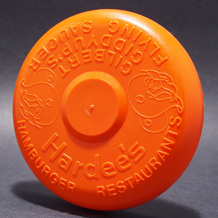 Hardee's—Gilbert Giddysup Flying Saucer—Orange