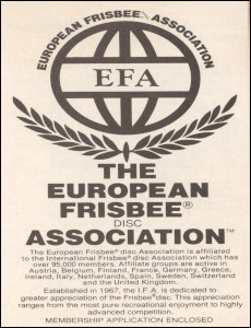 European Frisbee disc Association Membership Booklet–1978 thumb