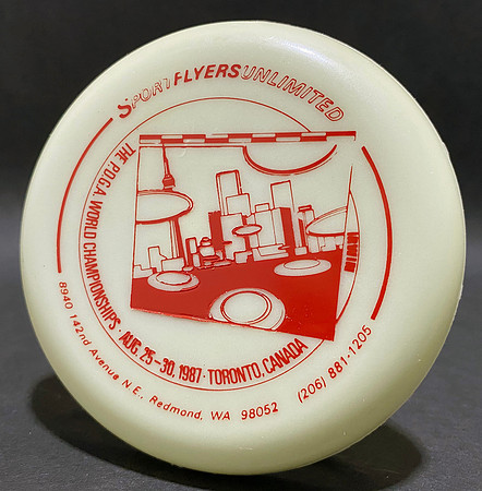 1987 PDGA WC—Toronto, CAN—SportFlyers Mini—Glow—Red
