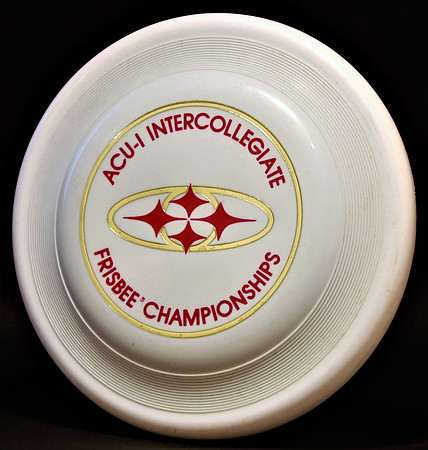 ACU-I Intercollegiate—Wham-O FB5 Mold—White—Gold, Red