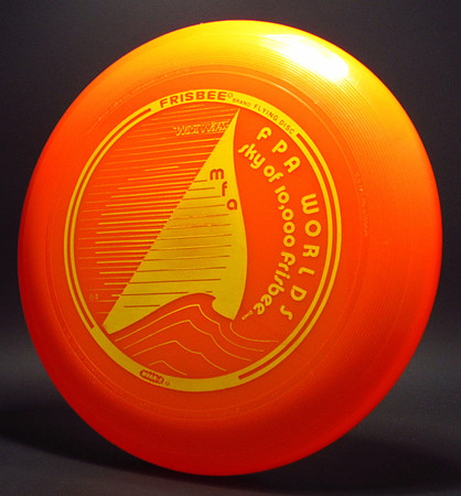 1984 FPA Worlds—Minneapolis—Wham-O 80E Mold—Orange—Yellow