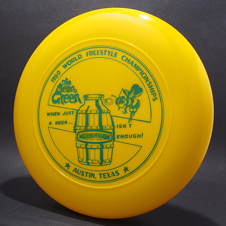 1980 FPA Worlds—Austin—Discraft Sky-Styler—Yellow—Green