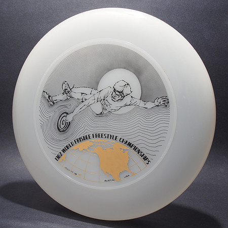 1982 FPA Worlds—Austin—Discraft Sky-Styler—Unpigmented—Black, Gold