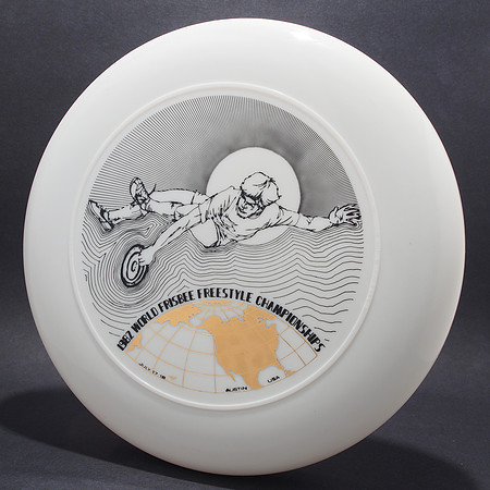 1982 FPA Worlds—Austin—Discraft Sky-Styler—White—Black, Gold