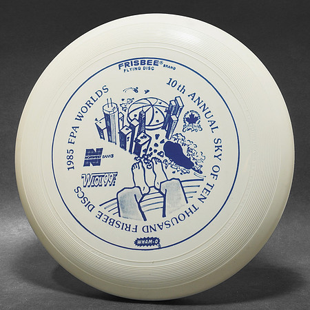 1985 FPA Worlds—Minneapolis—Wham-O 80E Mold—White—Blue