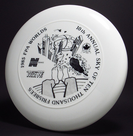1985 FPA Worlds—Minneapolis—Discraft Sky-Styler—White—Black