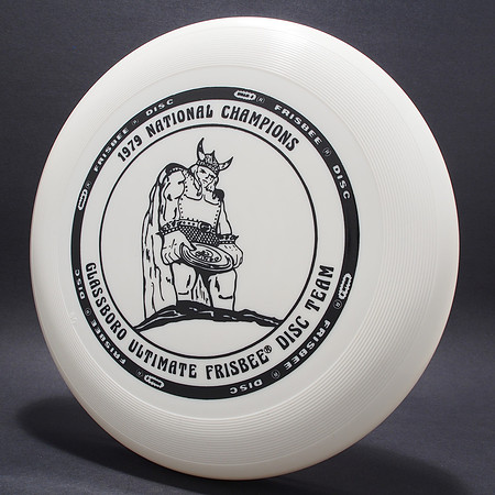 Glassboro Ultimate—1979 Nat'l Champs—Wham-O 80 Mold—White—Black