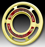 Burger King Corp.—Wonder Woman Flying Ring—Light Yellow