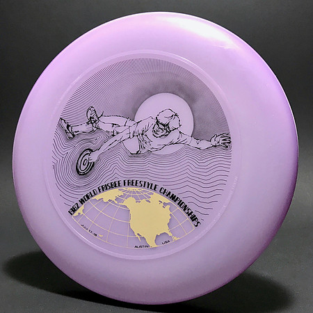 1982 FPA Worlds—Austin—Discraft Sky-Styler—Purple—Black, Gold
