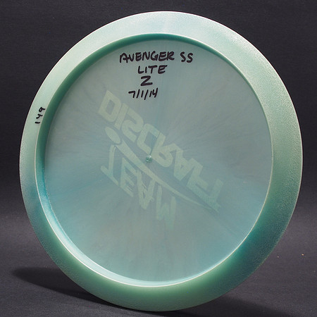 Avenger SS, Z-Lite—Team Discraft—Blue Swirl—Party Time—Bottom