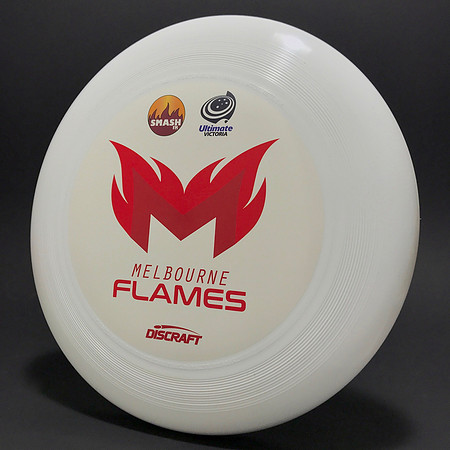 AUL—Melbourne Flames—Discraft Ultra-Star—White—Supercolor