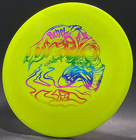 Fairway Disc, Star—Dark Rebel—Yellow—Metallic Rainbow