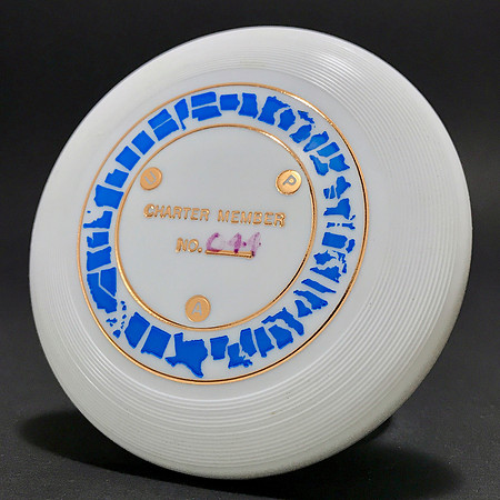 UPA—Charter Member #044—Wham-O Mini—White—Copper, Blue