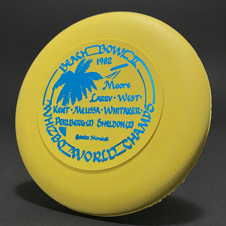 Beach Bowl, 1982 (2nd)—Destiny Discs Mini—Yellow—Metallic Blue