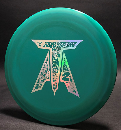 Buzzz, ESP— Alex Tews Tour Series—Green Swirl—Silver Hologram