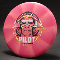 Pilot, Cosmic Electron—Pink-Orange Burst—Black, Silver, Gold