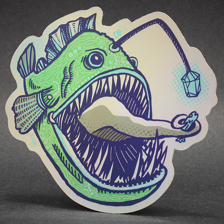 Angler Control, DFX—Green, Blue Hologram