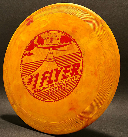 #1 Flyer, Prostyle—Orange-Red-Yellow Swirl—Metallic Red