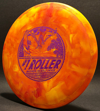 #1 Roller, Pro Style—Orange Swirl—Metallic Purple